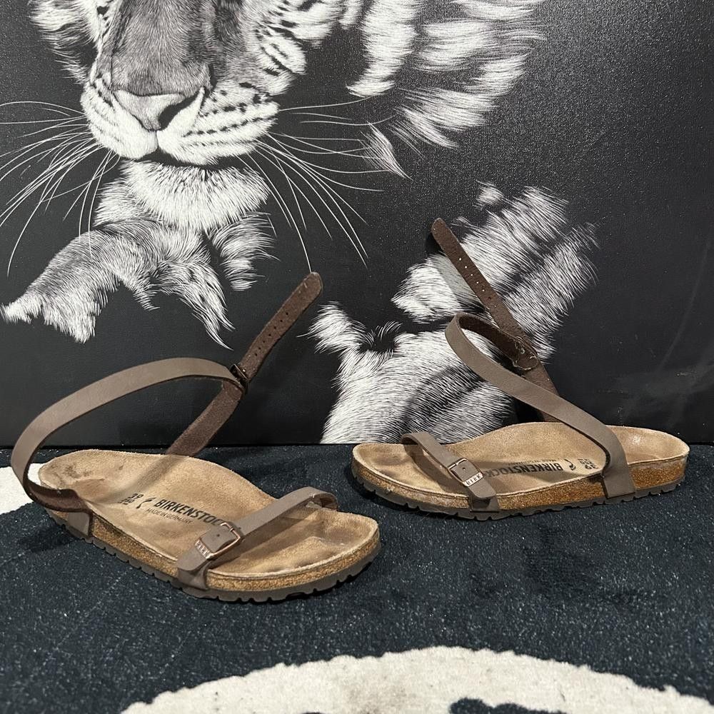 Birkenstock Daloa Slingback Sandal Women's 8.5 Brown Synthetic Footbed Strappy